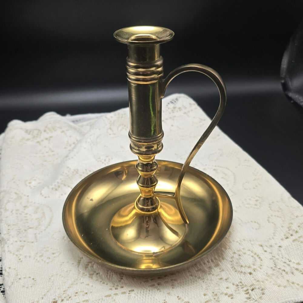 Vintage Brass Candle Holder
